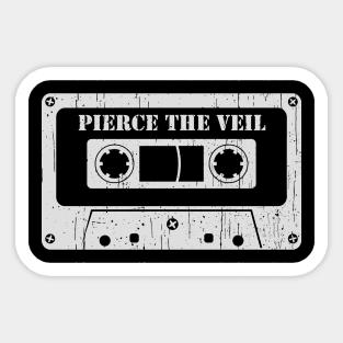 Pierce The Veil - Vintage Cassette White Sticker